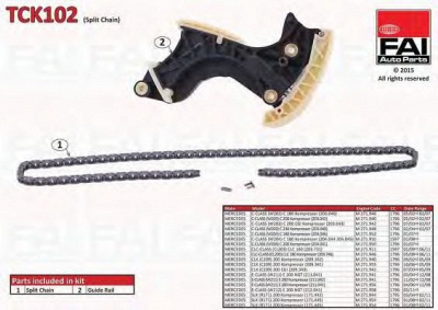 FAI AUTOPARTS tck102 -  Комплект цепи привода распредвала